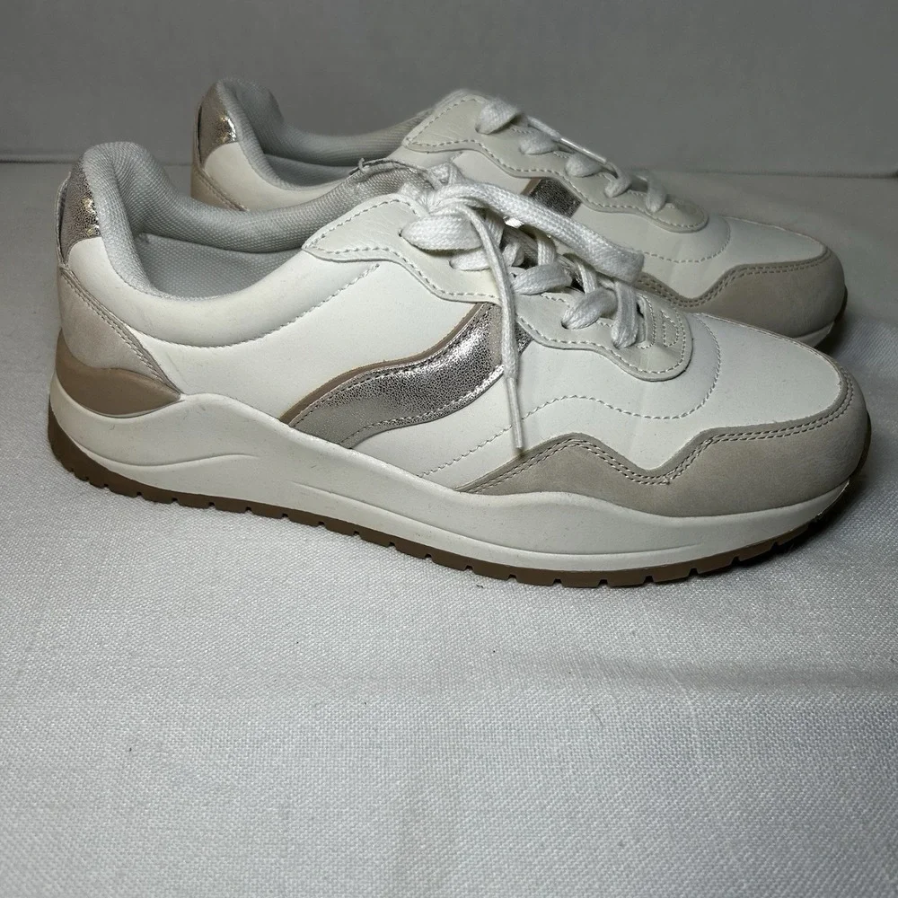 Time and Tru Women's Lace Up   Shoes Size 7W Memory Foam Multicolor‎